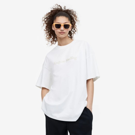 Women's Minimalist White T-Shirt Spring Summer Soft Premium Fabric Casual Essential Tee